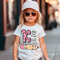 K is for kindergarten GIRL 37358 DTF transfer