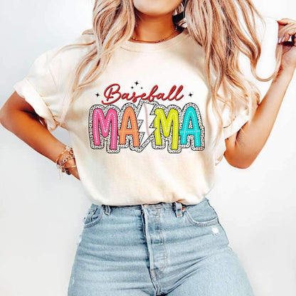 Baseball mama neon colors 27257 DTF transfer