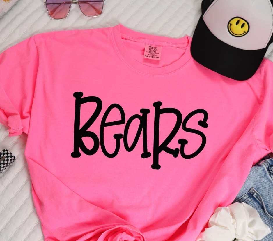 Bears black font (S&G) 37389 DTF transfer