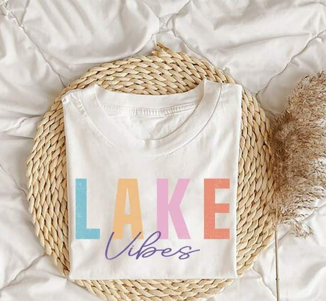 Lake vibes pastel 27284 DTF transfer