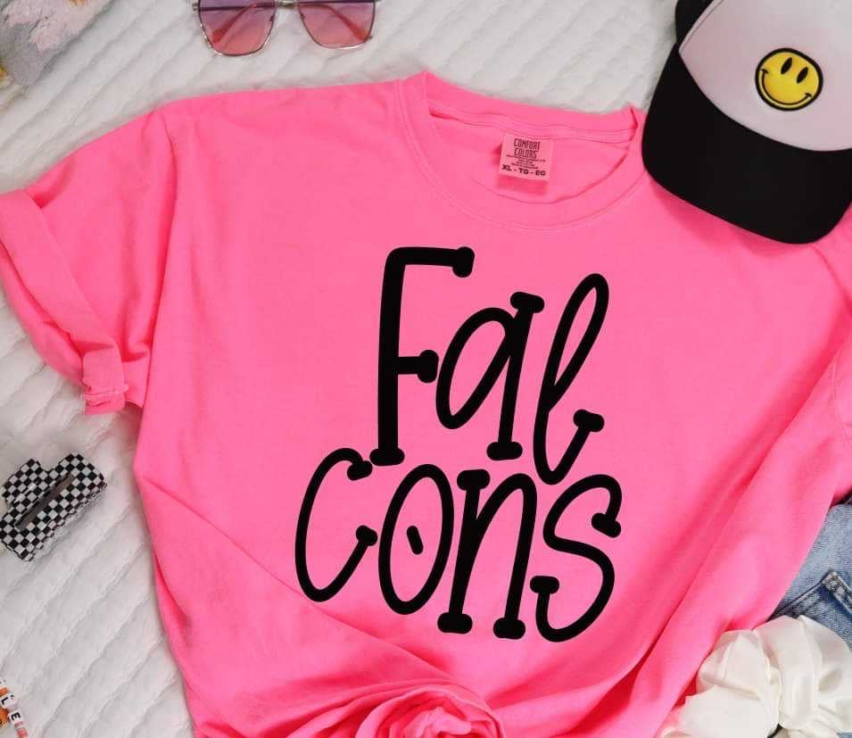 Falcons black font (S&G) 37375 DTF transfer