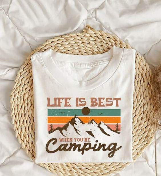 Life is best when you’re camping 27283 DTF transfer
