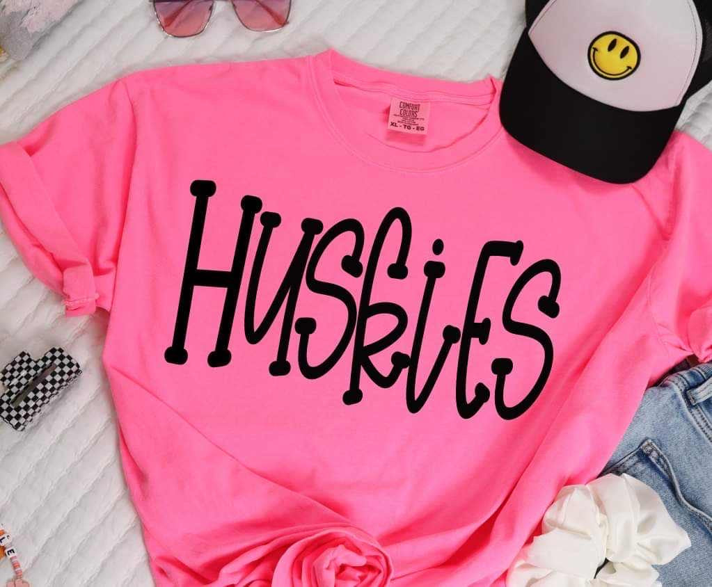 Huskies black font (S&G) 37371 DTF transfer
