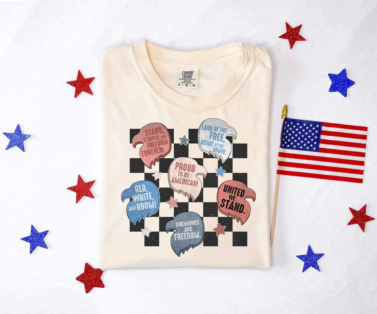 Eagle heads with sayings 27267 DTF transfer