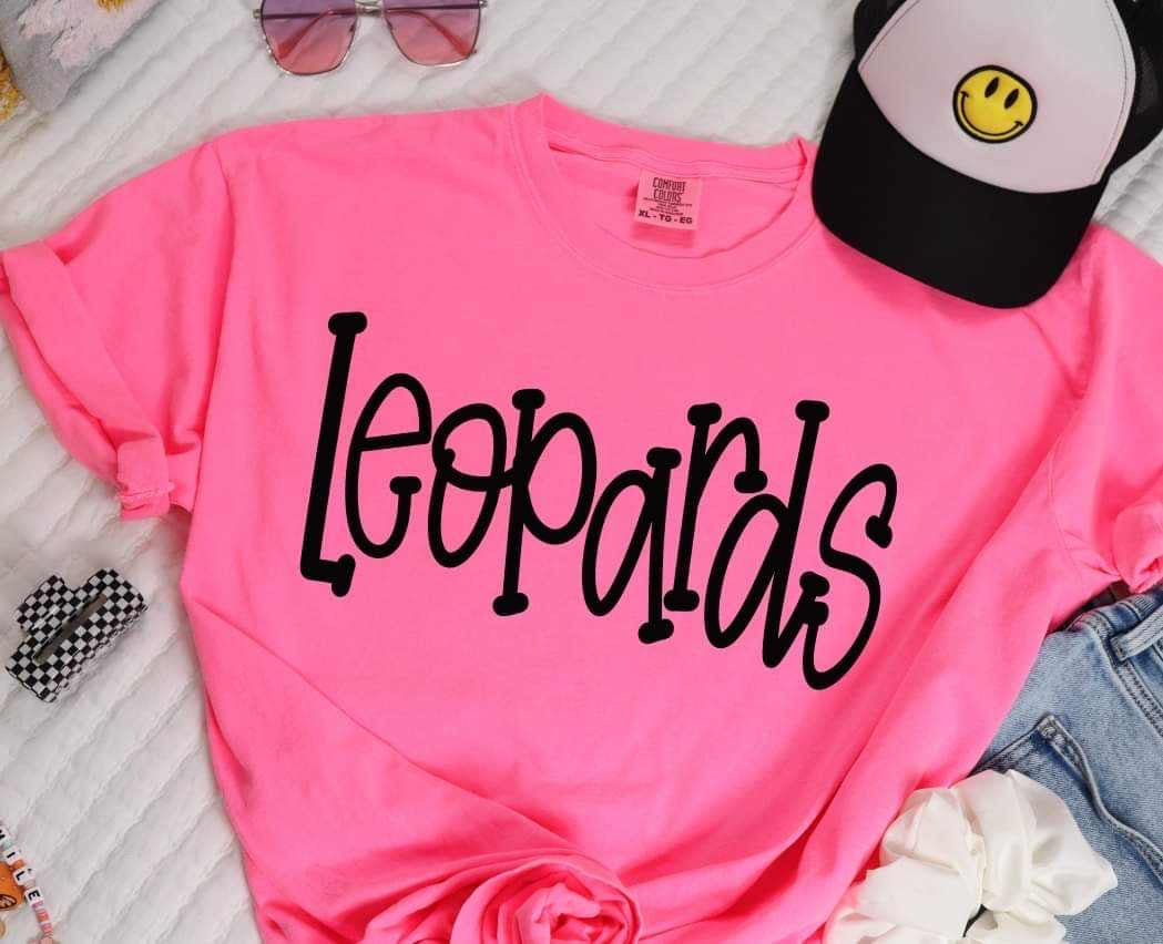 Leopards black font (S&G) 37366 DTF transfer