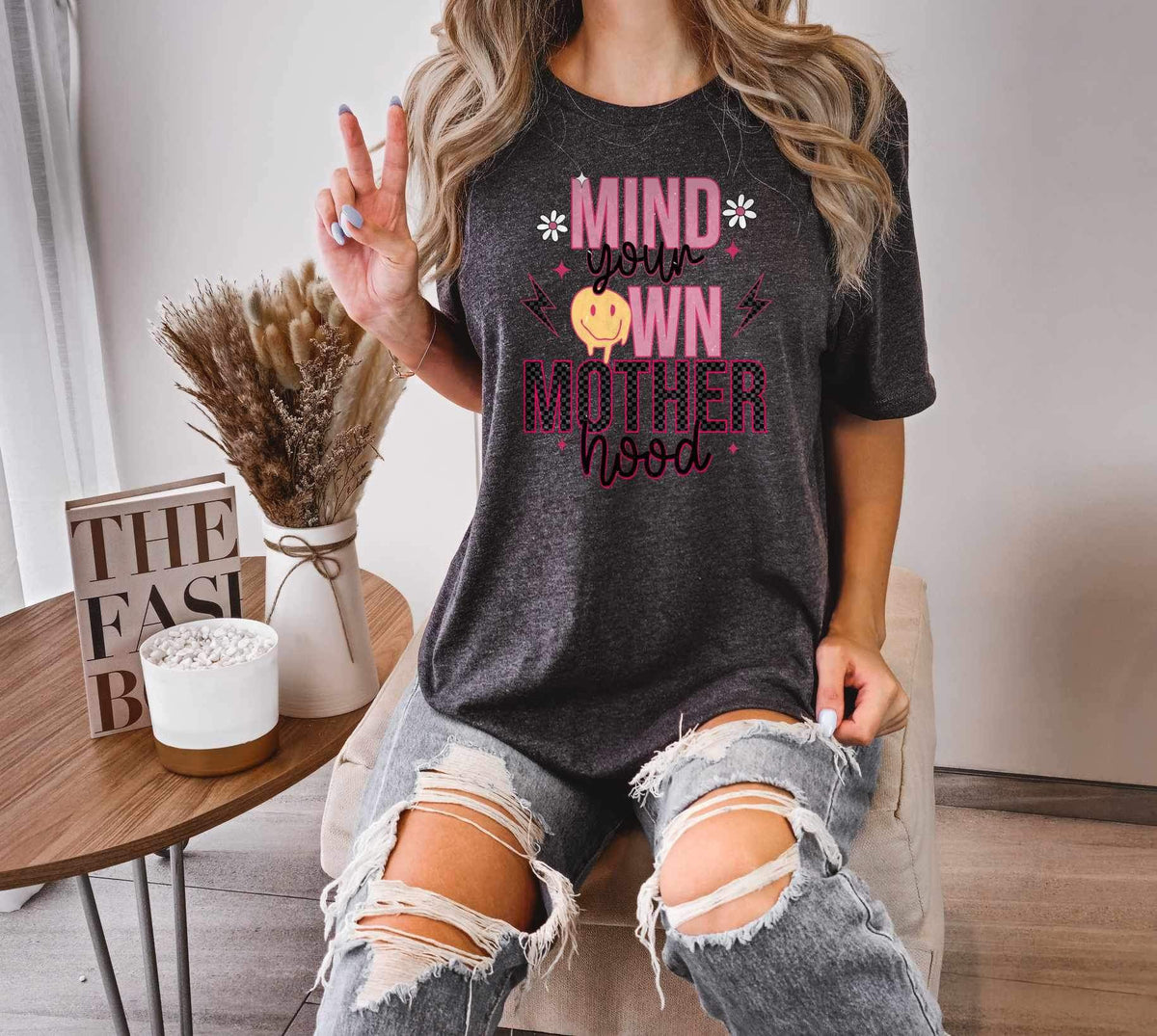 Mind your own motherhood melting smiley 27251 DTF transfer