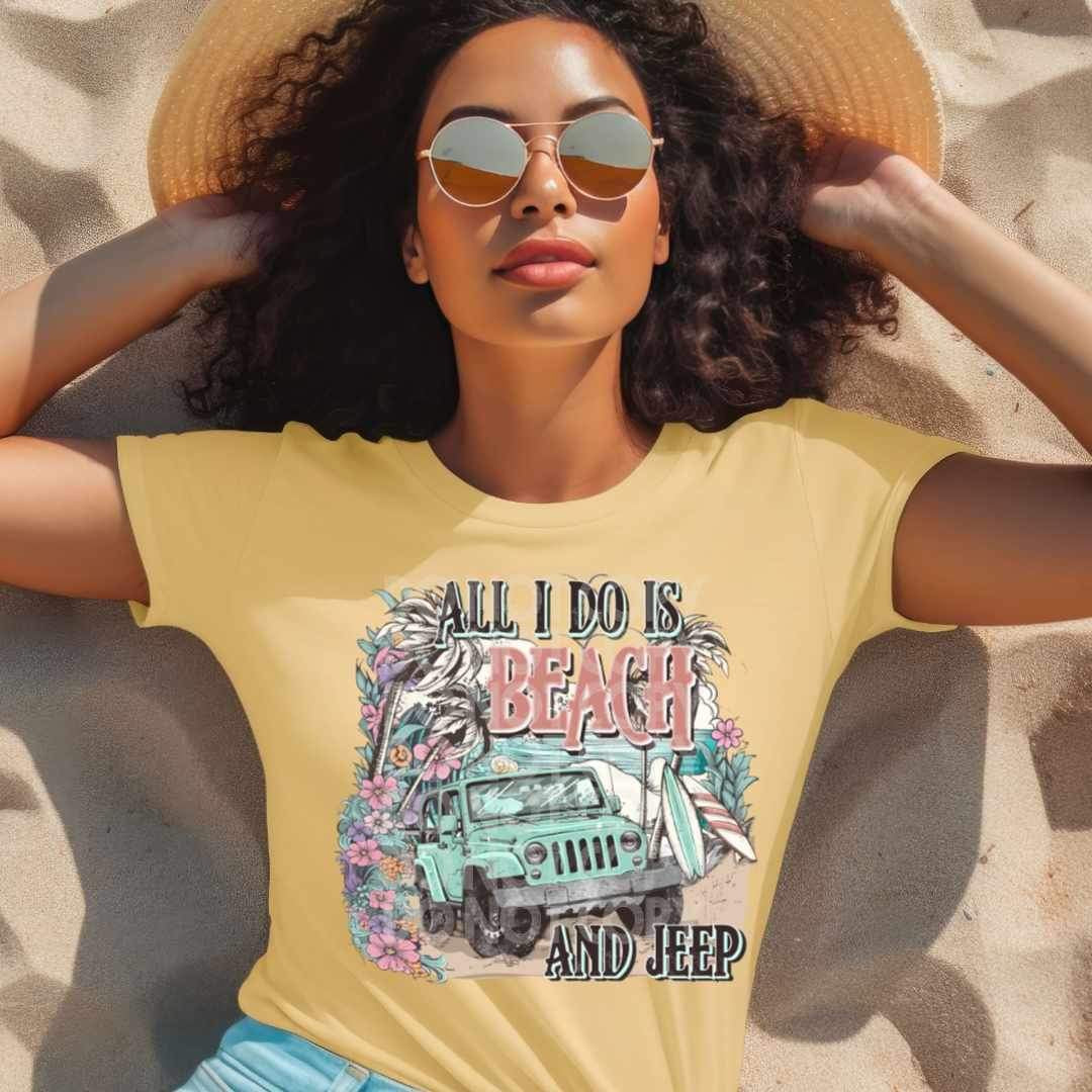 All i do is beach blue vehicle (SSD) 27301 DTF transfer