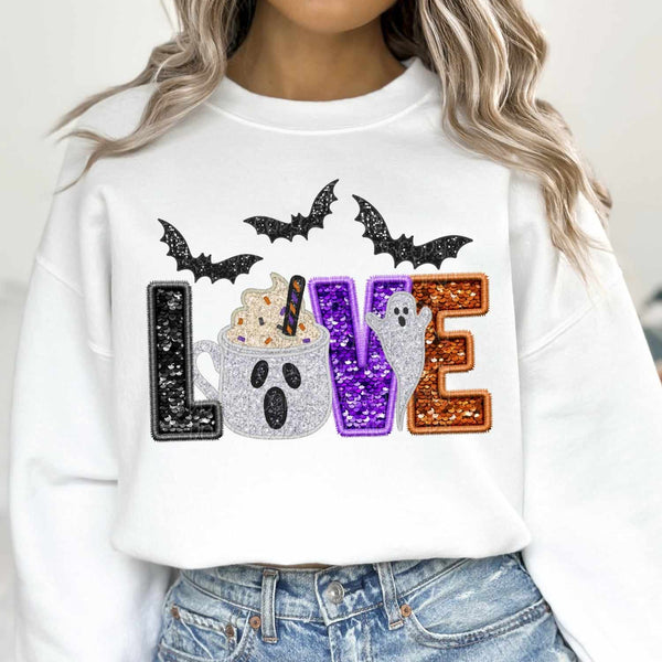 Love sequin with ghost mug 37405 DTF transfer