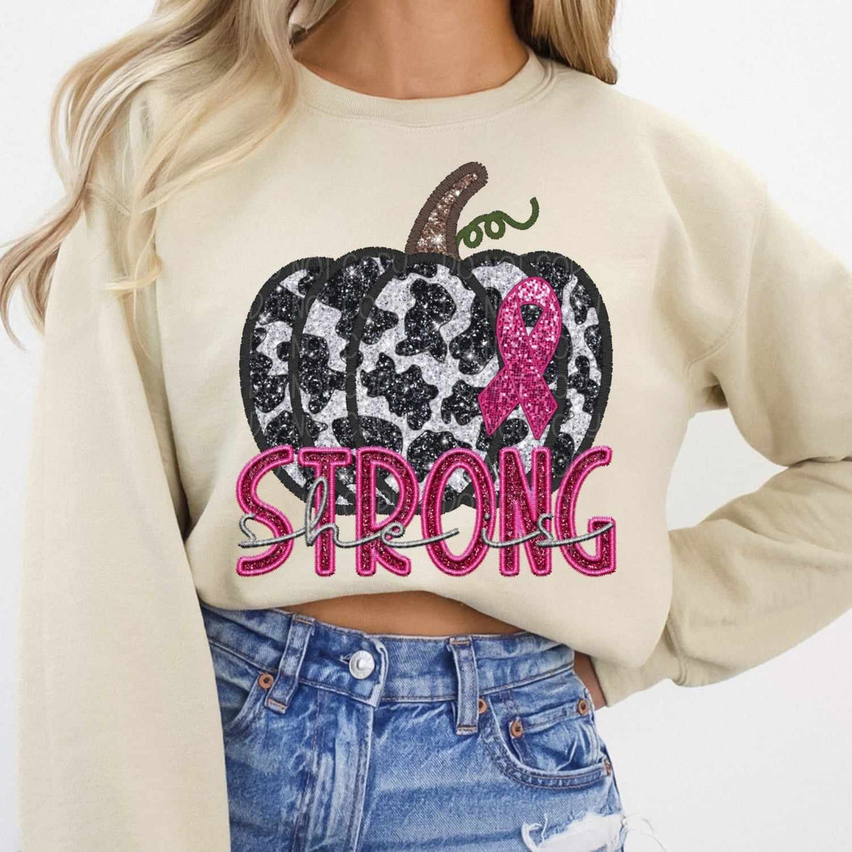 She is strong pumpkin 37400 DTF transfer