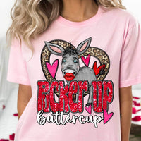 Pucker up buttercup donkey 17737 DTF TRANSFER