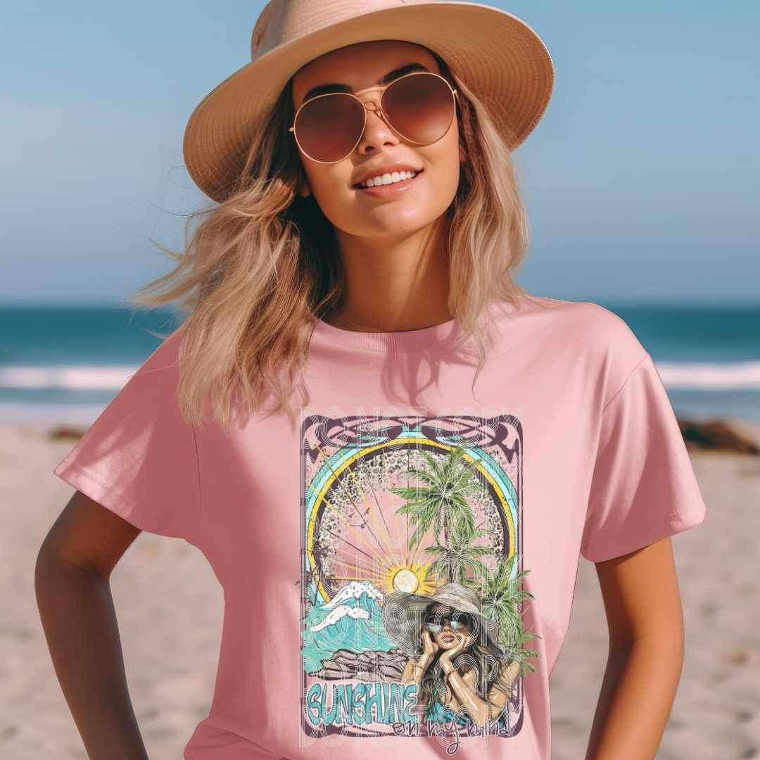 Sunshine on my mind card (SSD) 26813 DTF transfer