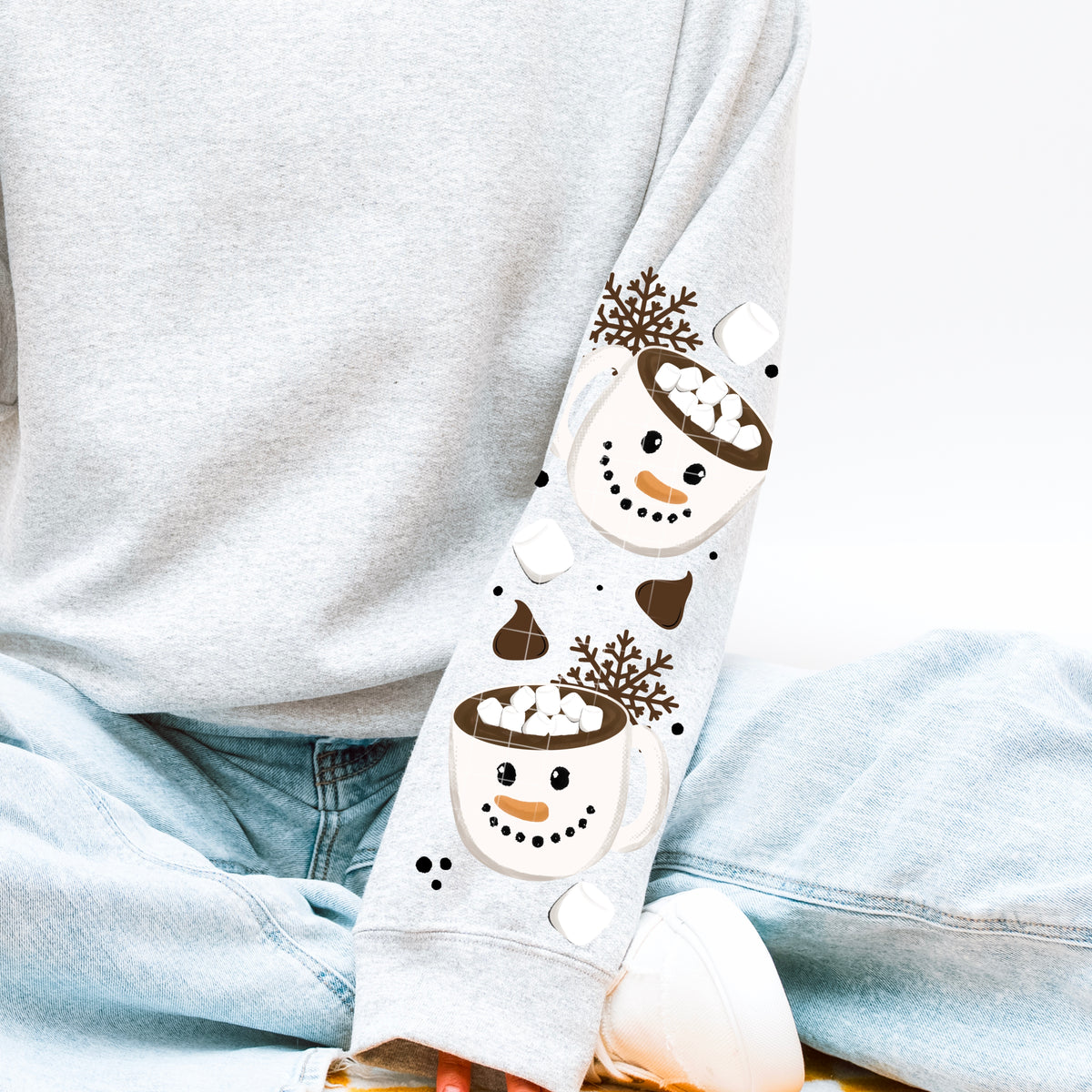 Snowman mug sleeve (CSC) DTF Transfer