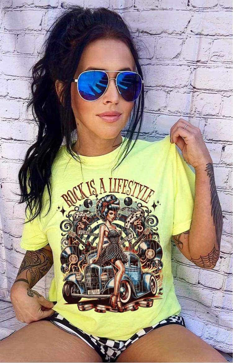 Rock is a lifestyle (LYTTLE) 27320 DTF transfer