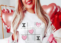 Valentine tic tac toe 17757 DTF TRANSFER