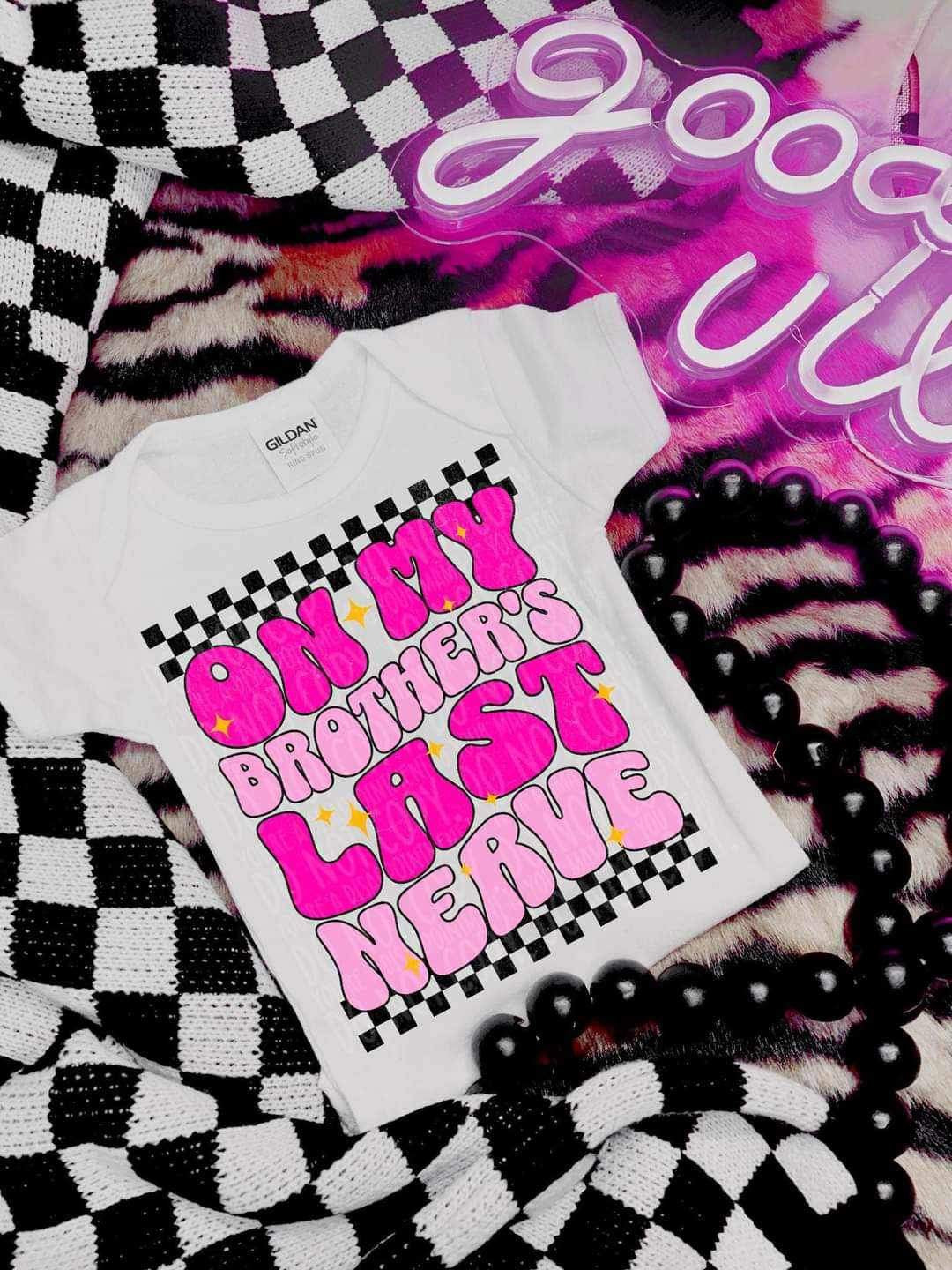 On my brothers last nerve PINK (LYTTLE) 27311 DTF transfer