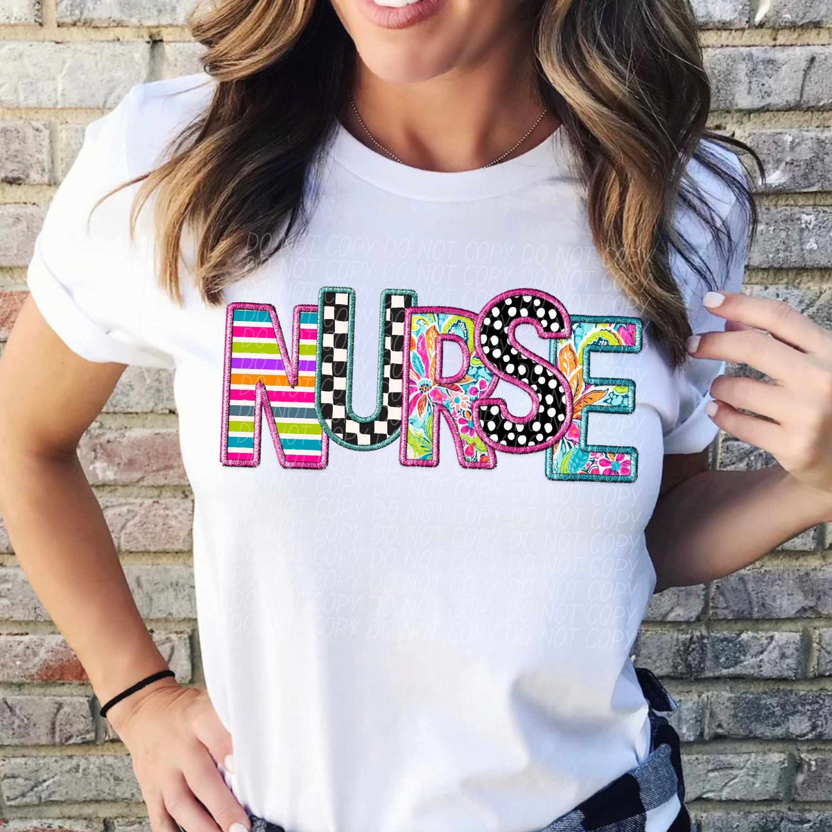 Nurse colorful patterns (CITY) 37462 DTF transfer