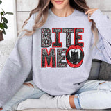 Bite me red and black embroidery MMD 17765 DTF TRANSFER