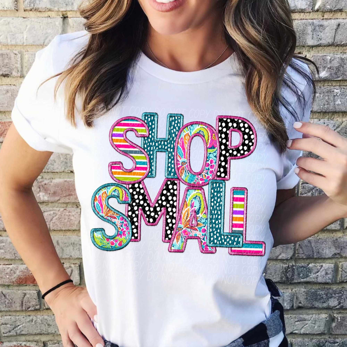 Shop small blue H colorful patterns (CITY) 37475 DTF transfer