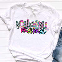 Volleyball mama colorful patterns (CITY) 37439 DTF transfer