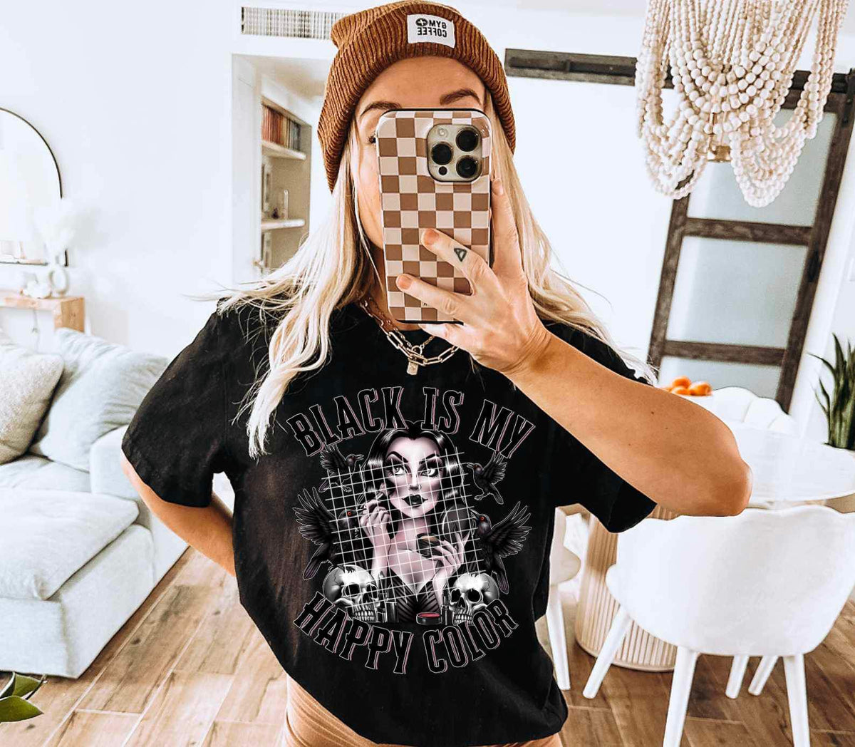 Black is my happy color 17784 DTF TRANSFER