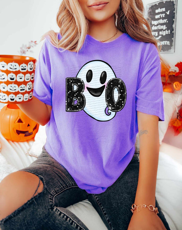 Boo sequin happy ghost (CITY) 37551 DTF transfer