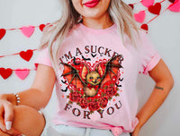 Im a sucker for you bat and roses 17775 DTF TRANSFERr