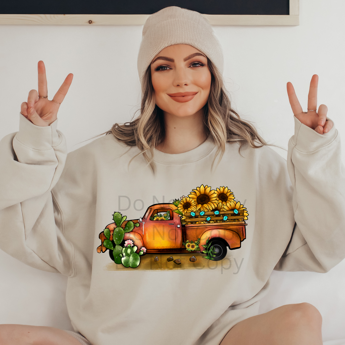 Pickup sunflowers-38203-DTF transfer