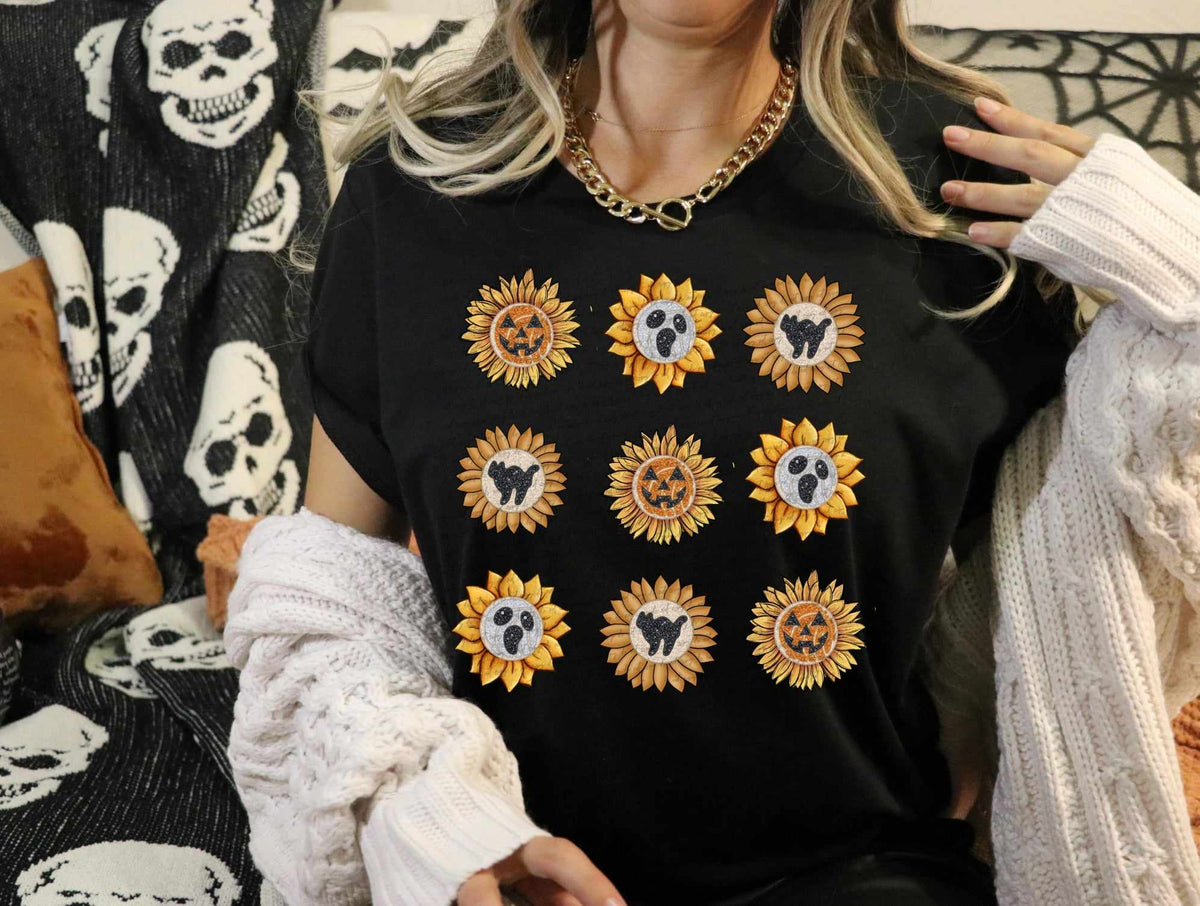 Sunflower collage with cookie centers (CITY) 37529 DTF transfer