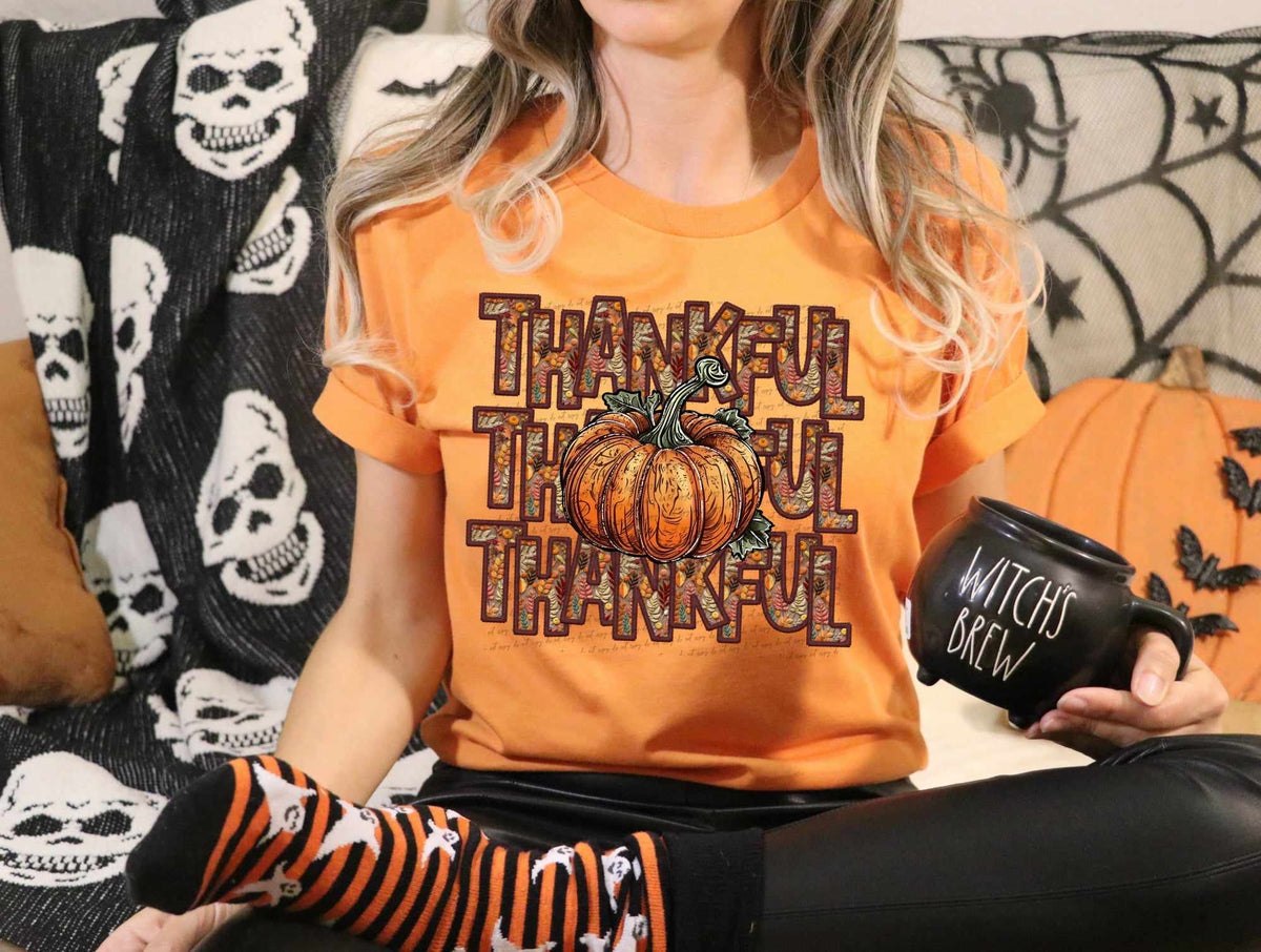 Thankful stacked pumpkin (CITY) 37534 DTF transfer