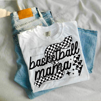 Basketball mama checkered print (CSC) 27378 DTF transfer