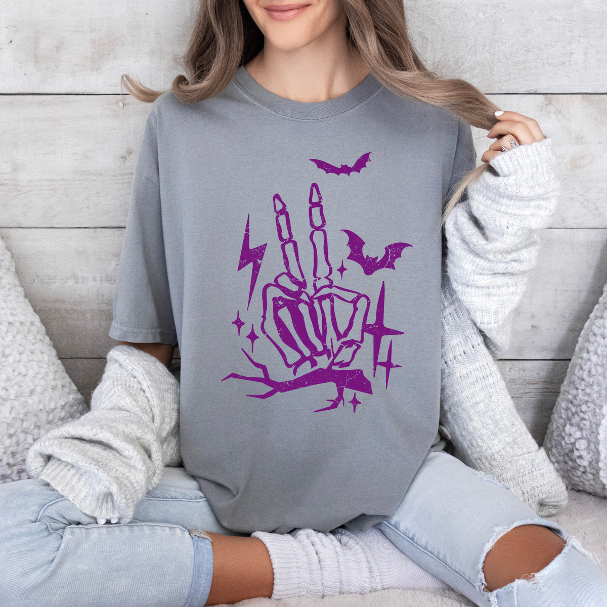 Skelly Hand Purple-38154-DTF transfer