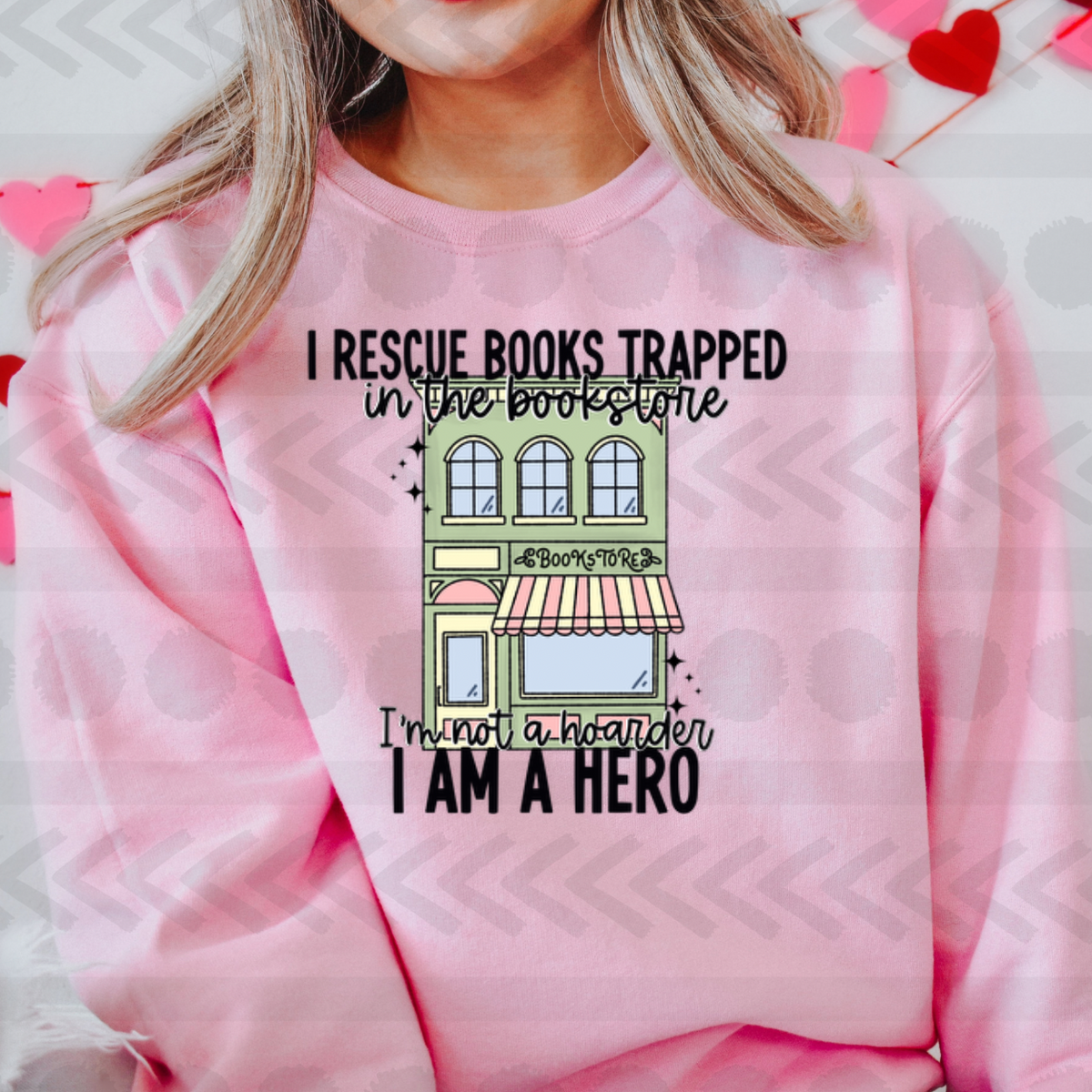 I Rescue Books DTF transfer