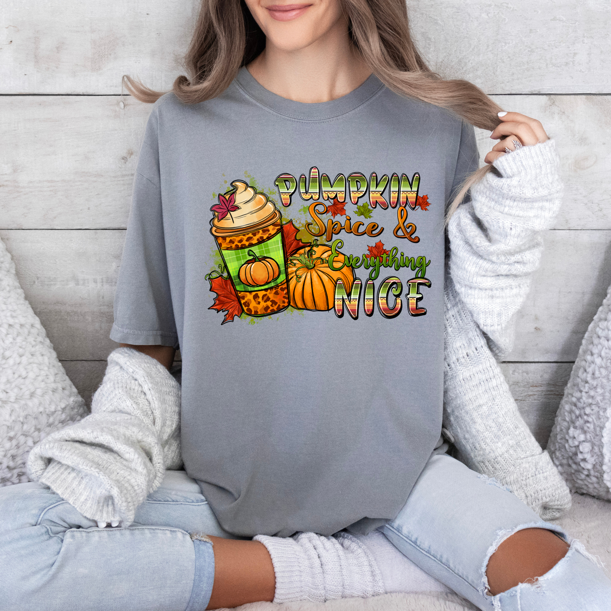 Pumpkin spice & everything nice--38235-DTF transfer