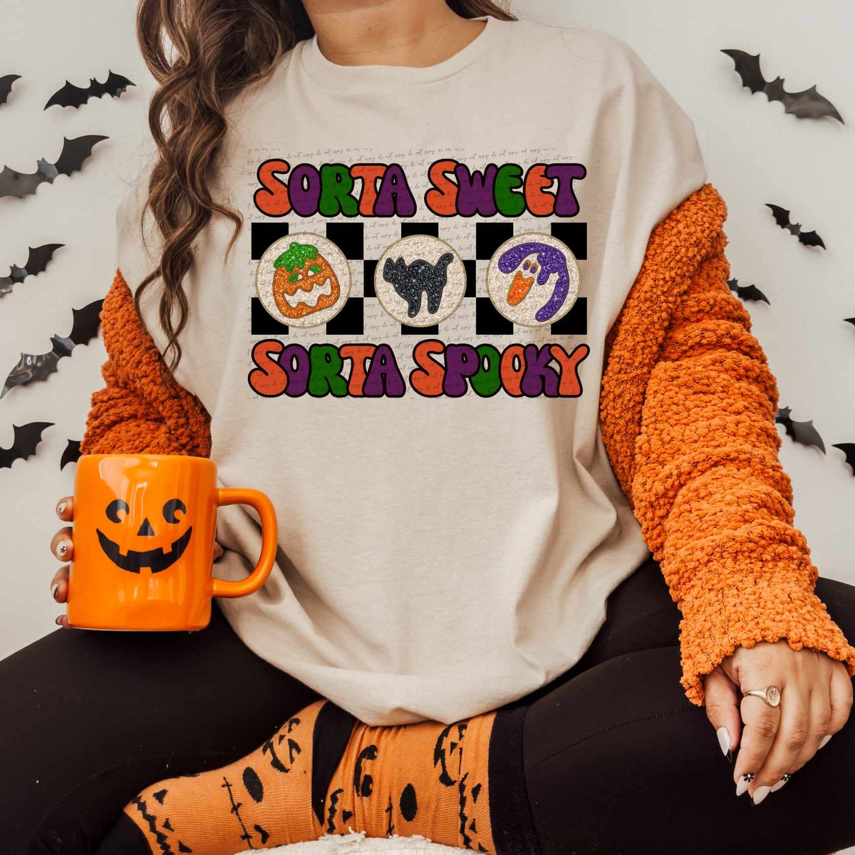 Sorta sweet sorta spooky 3 cookies (CITY) 37515 DTF transfer