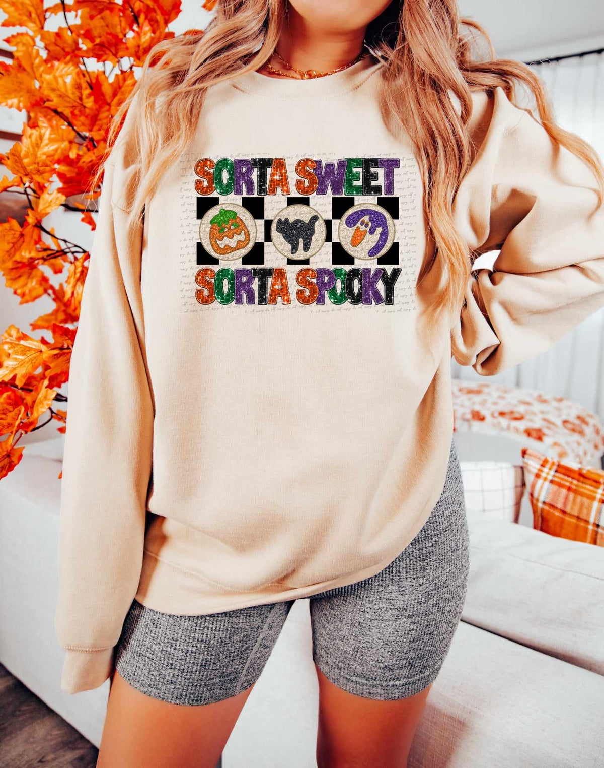 Sorta sweet sorta spooky 3 cookies SEQUIN (CITY) 37514 DTF transfer