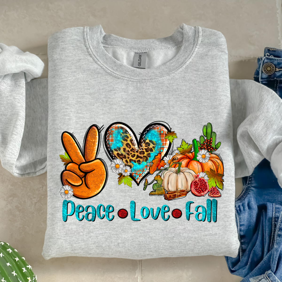 Peace Love Fall-38139-DTF transfer