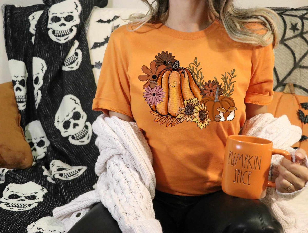 Gourds and flowers horizontal (CITY) 37501 DTF transfer