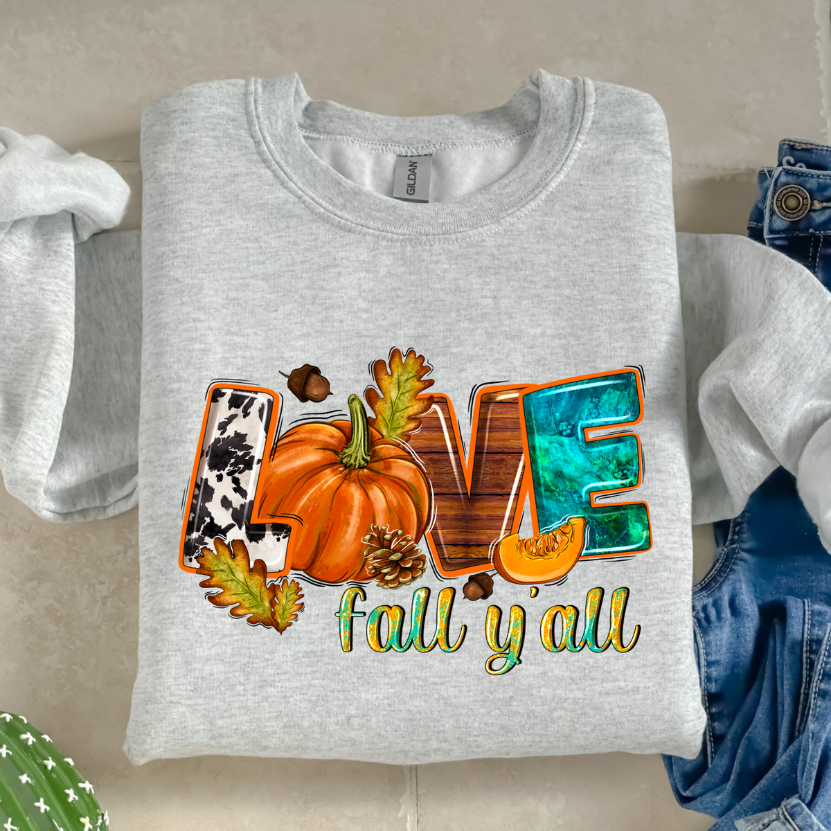Love fall y’all-38159-DTF transfer