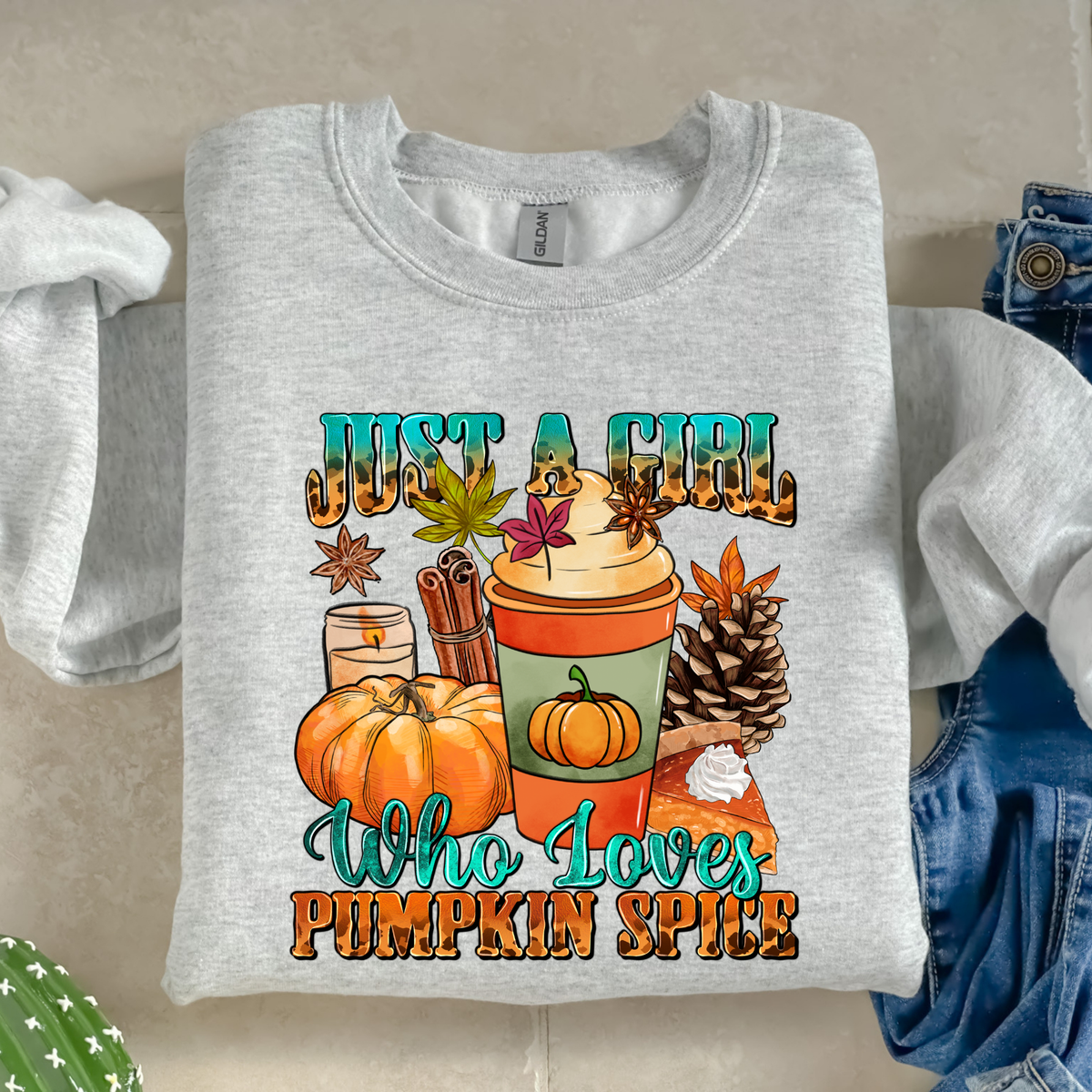 Just a girl who loves pumpkin spice -38225-DTF transfer