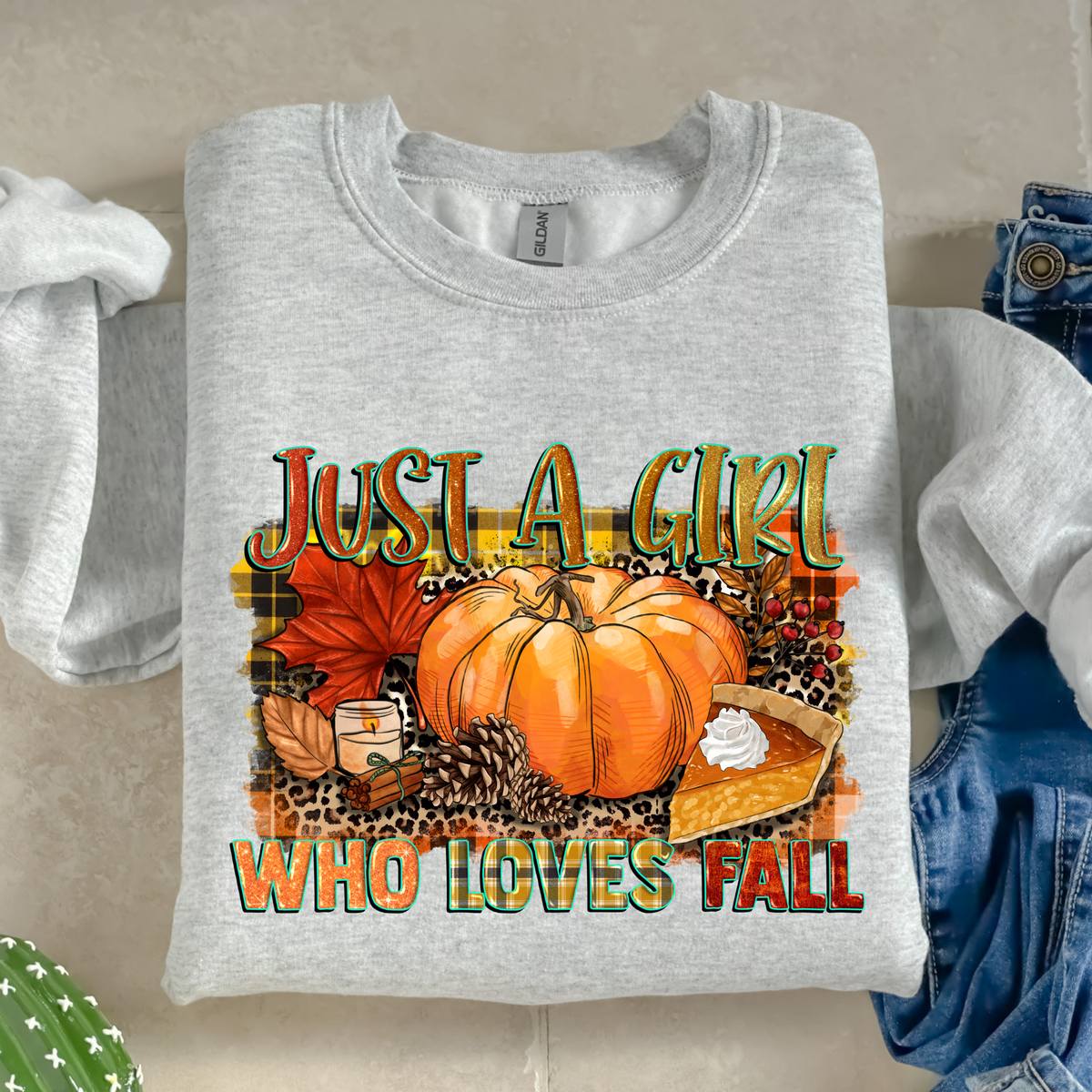Just a girl who loves fall-38123-DTF transfer