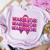 Warrior stacked pink holographic 60052 DTF transfer