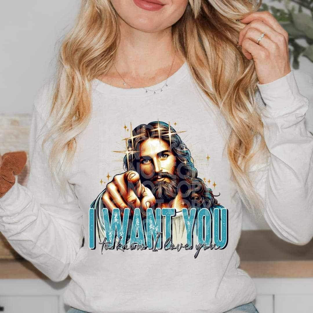 I want you to know i love you (jesus) (SSD) 17900 DTF TRANSFER