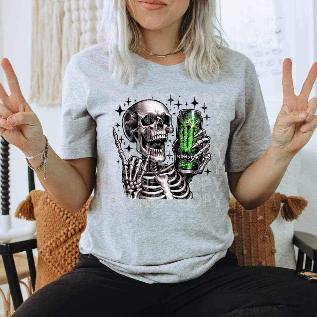 Skellie with energy drink (SSD) 17891 DTF TRANSFERn
