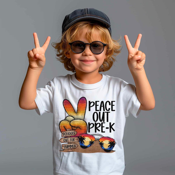 Peace out pre-k 27460 DTF transfer