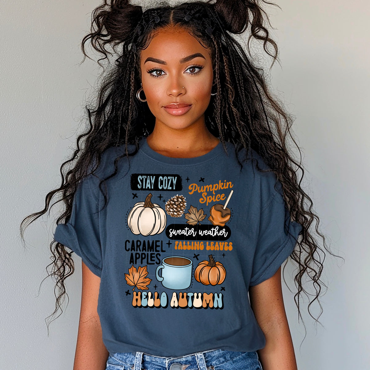 Stay Cozy Autumn Collage CSC DTF transfer