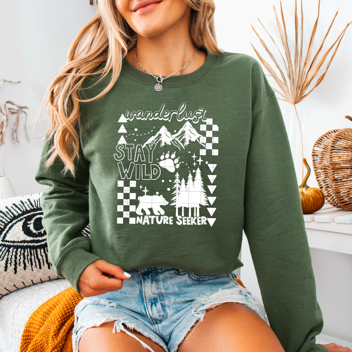 Wanderlust Collage WHITE (CSC) DTF transfer