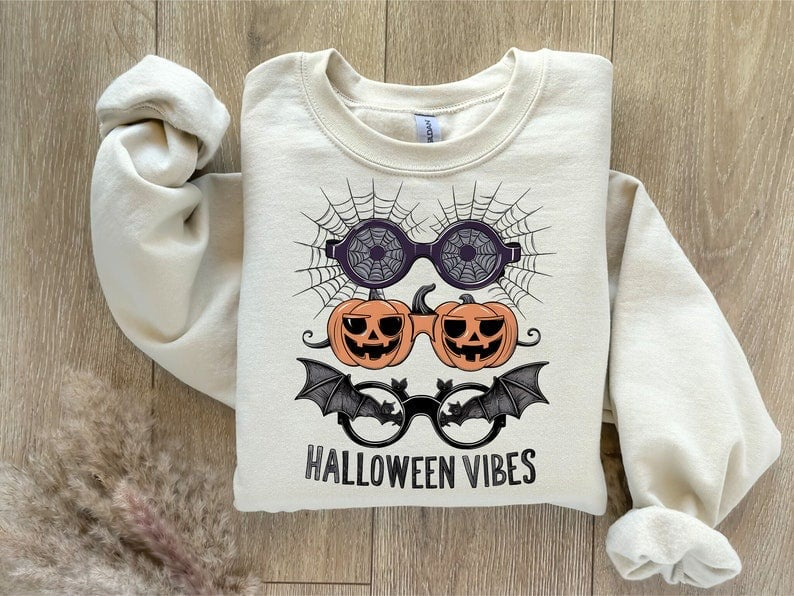 Halloween vibes glasses 37690 DTF transfer