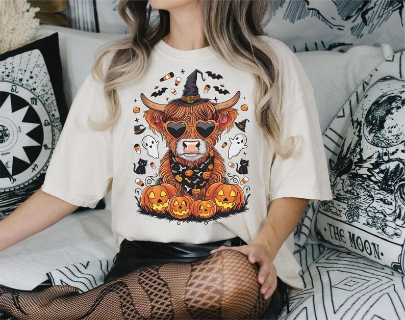 Halloween cow 37689 DTF transfer