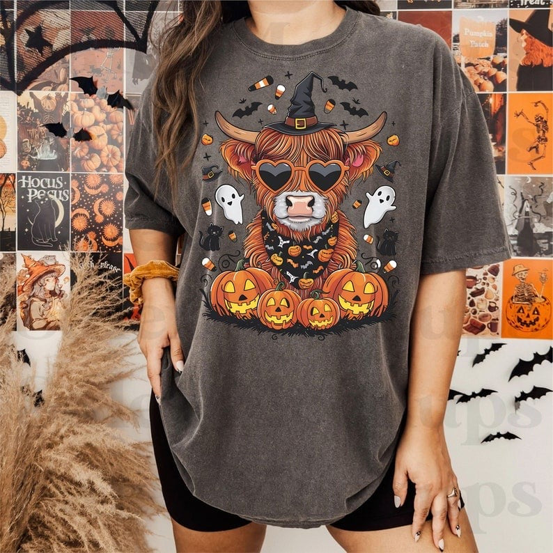 Halloween cow 37689 DTF transfer