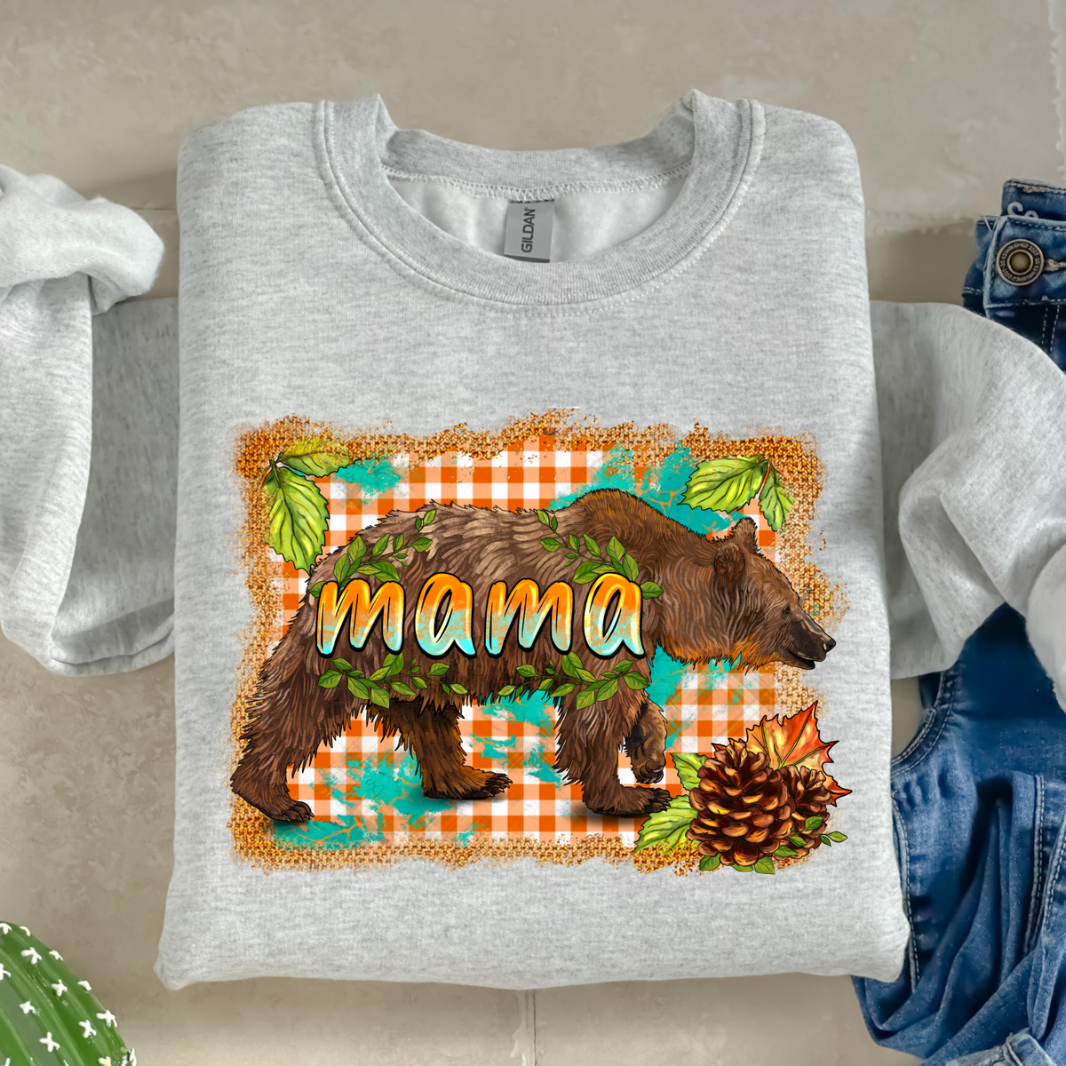 Fall Mama Bear-38173-DTF transfer